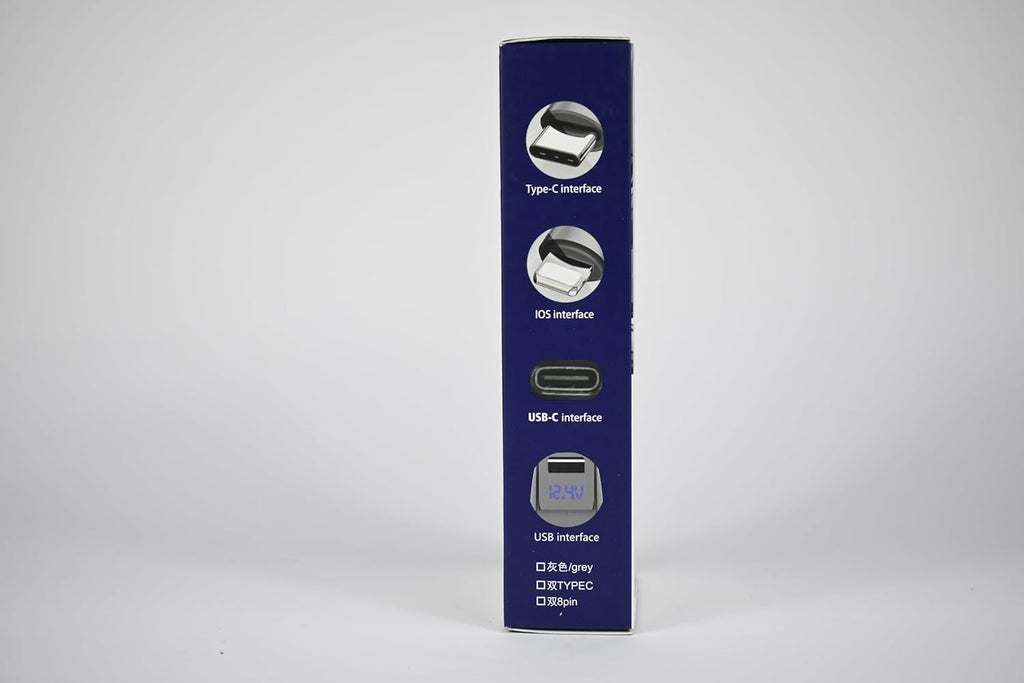 4 Fast Charging Ports with 80cm Retractable Cables